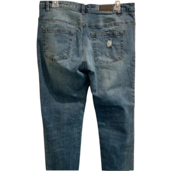 Kenneth Cole blue reaction boyfriend jeans size 8 - Picture 3 of 7